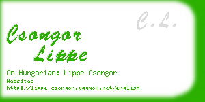 csongor lippe business card